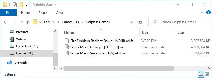 restore dolphin emulator settings